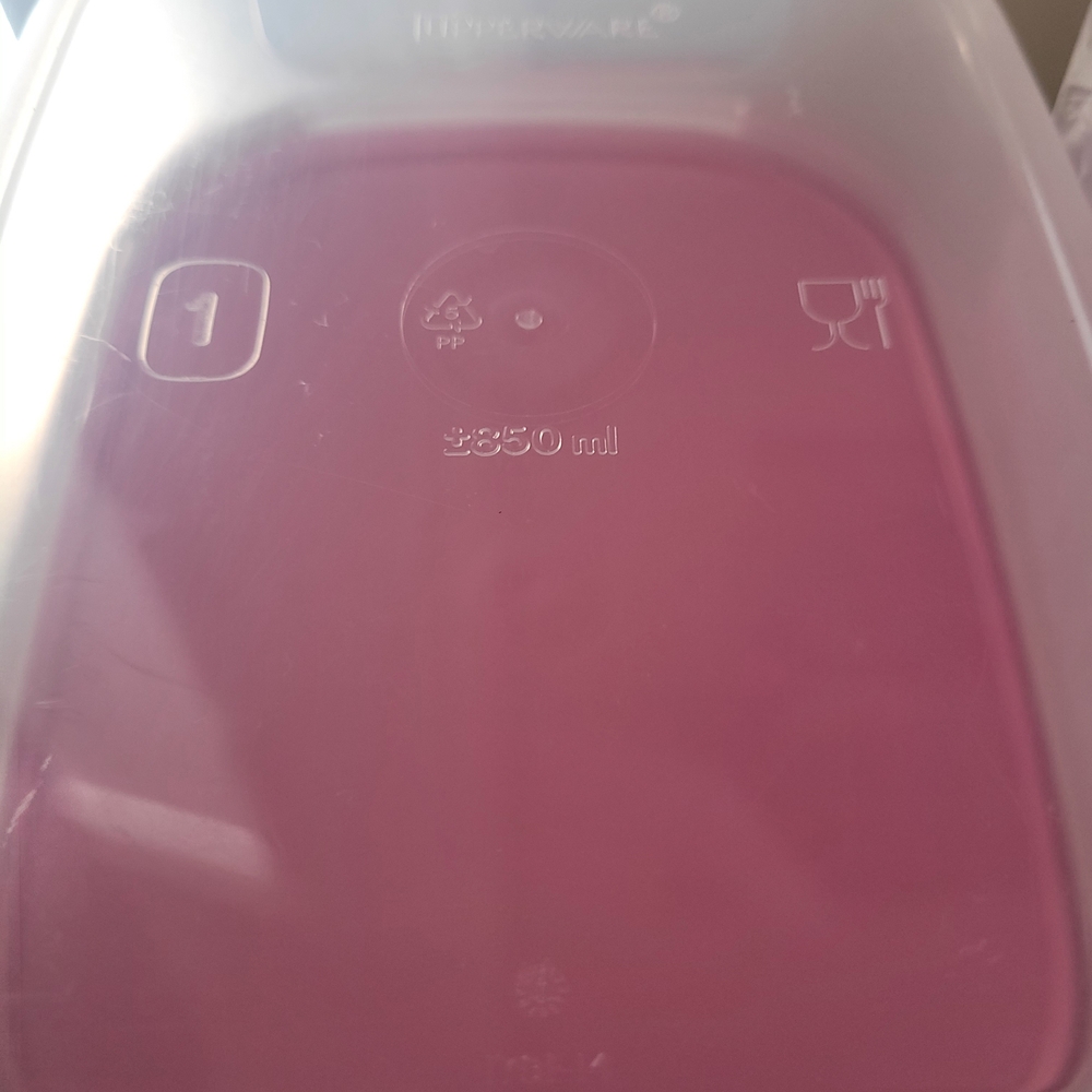 **RARE**HARD TO FIND***HOT PINK**TUPPERWARE Modular Mates Mini Rectangle Set - Picture 2 of 5
